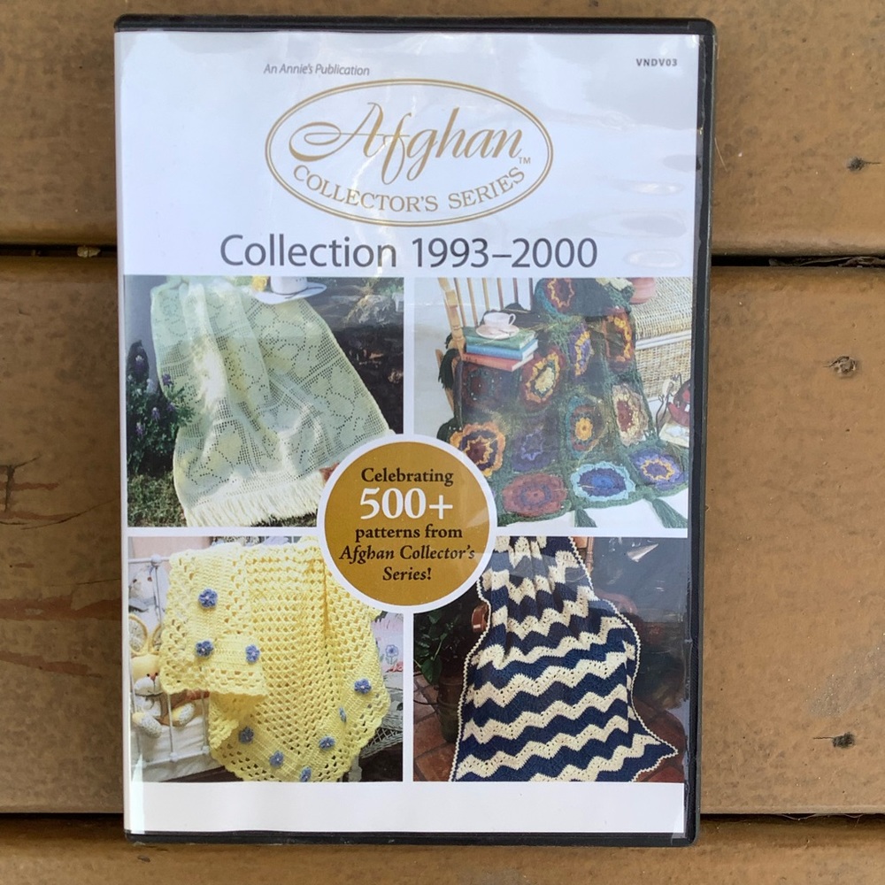 Afghan Collector’s Series 500 Patterns 1993-2000 DVD NWOT